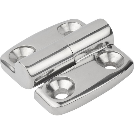 Kipp Hinge Lift-Off, Left 52X48, Stainless Steel High-Gloss Polished, Comp:Stainless Steel, A1=15, A2=15,  K1345.16261515
